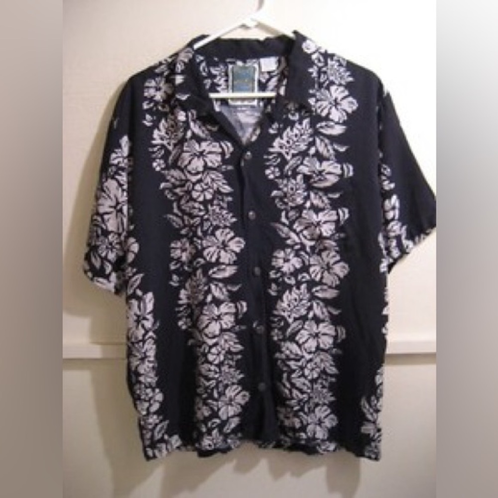 mens GENUINE OCEAN CURRENT vintage original short sleeve button down shi…